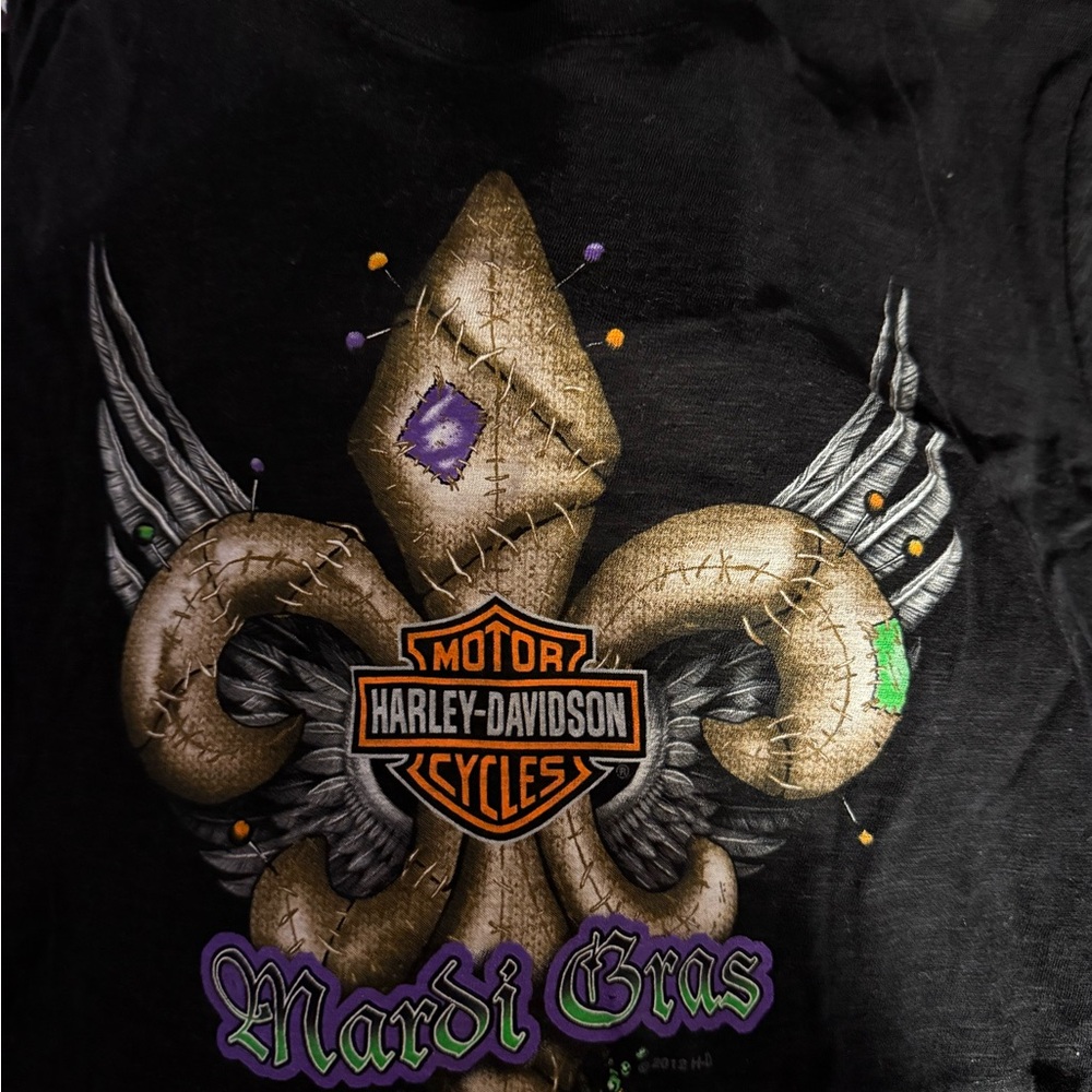 Harley-Davidson Black Mardi Gras Tee